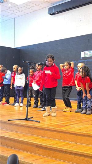 students performing a MLK tribute